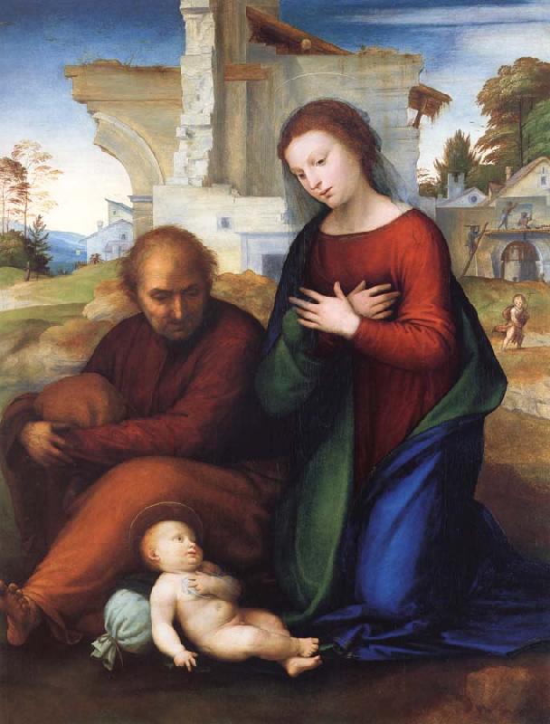Fra Bartolommeo The Virgin Adoring the Child with Saint Joseph Germany oil painting art